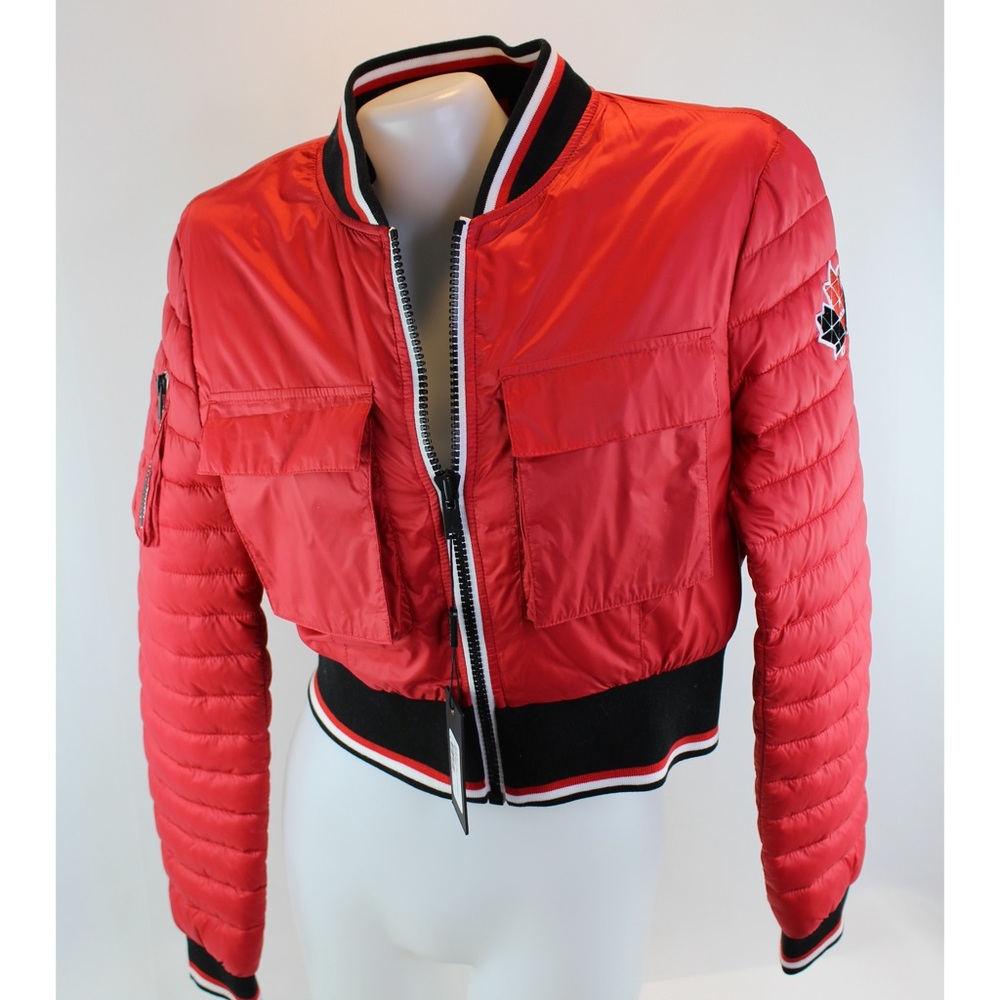MOOSE KNUCKLES D’iberville Quilt Crop Bombr Jacket NEW, never worn	NWT